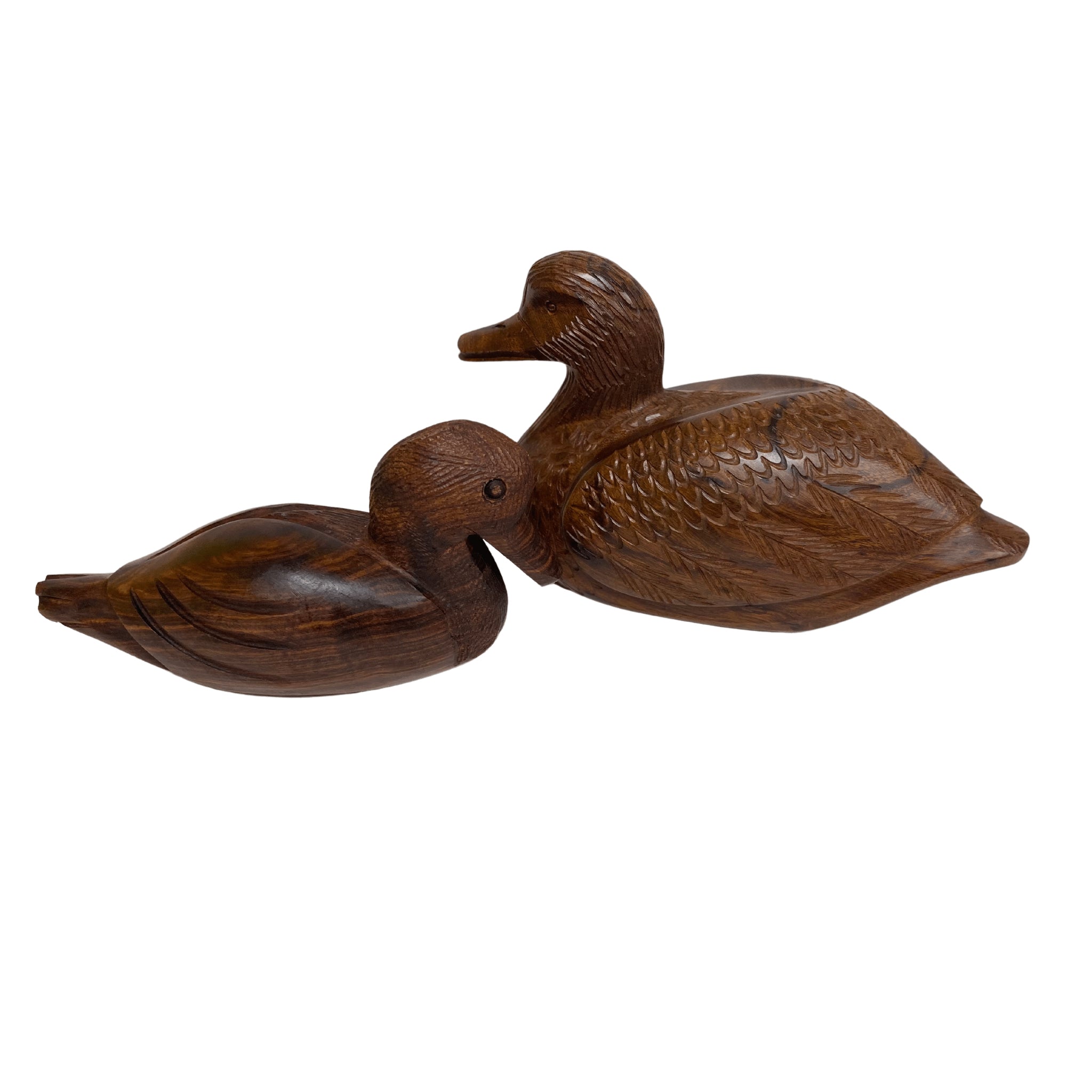 Ironwood Carved Duck, Hand Carved In Mexico - Tobmarc Home Decor & Gifts 