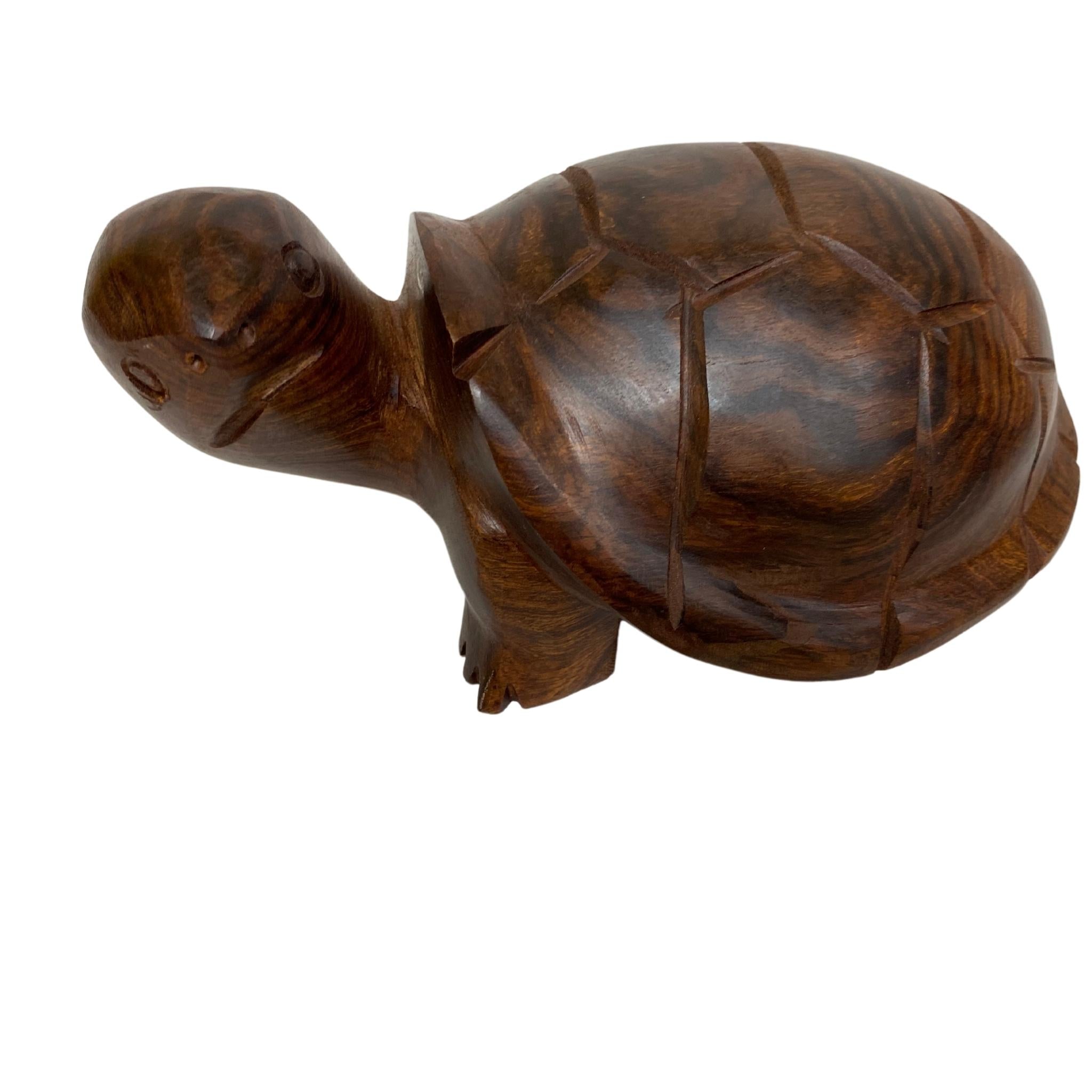 Ironwood Land Turtle made in Mexico Turtle Vintage ironwood hand carved  Desert Wood carved Turtle Wood C 6.5" - Tobmarc Home Decor & Gifts 