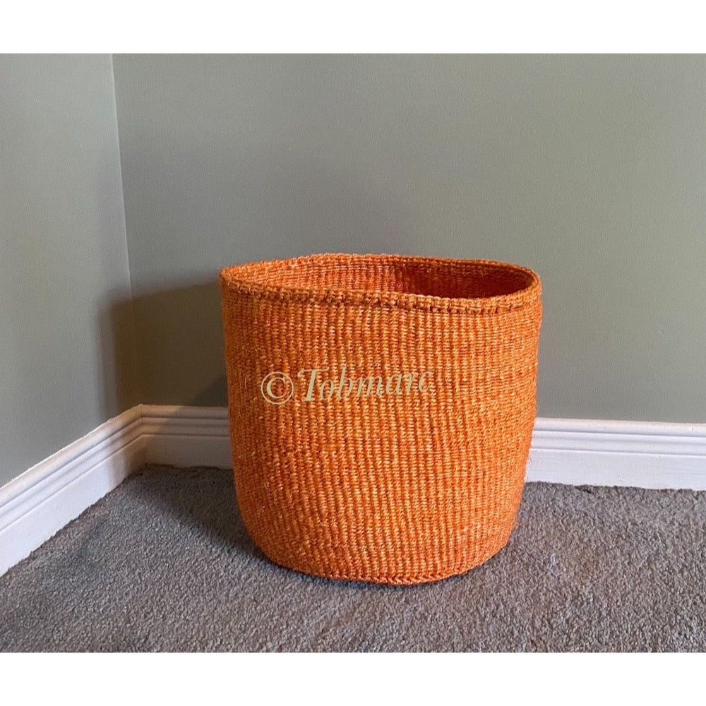 Woven basket, African basket, Market basket with leather handles, Woven tote bags, African storage basket, Gift for her, African bags - Tobmarc Home Decor & Gifts 