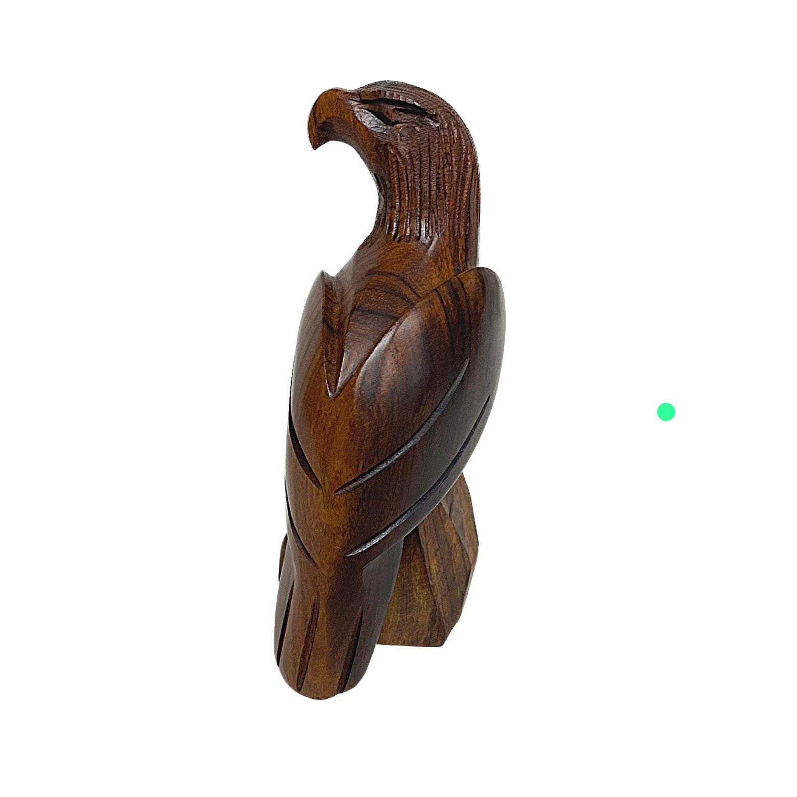 Hand Carved Eagle Falcon Bird Of Prey Hawk Wood Carving in Ironwood  from Mexico - Tobmarc Home Decor & Gifts 