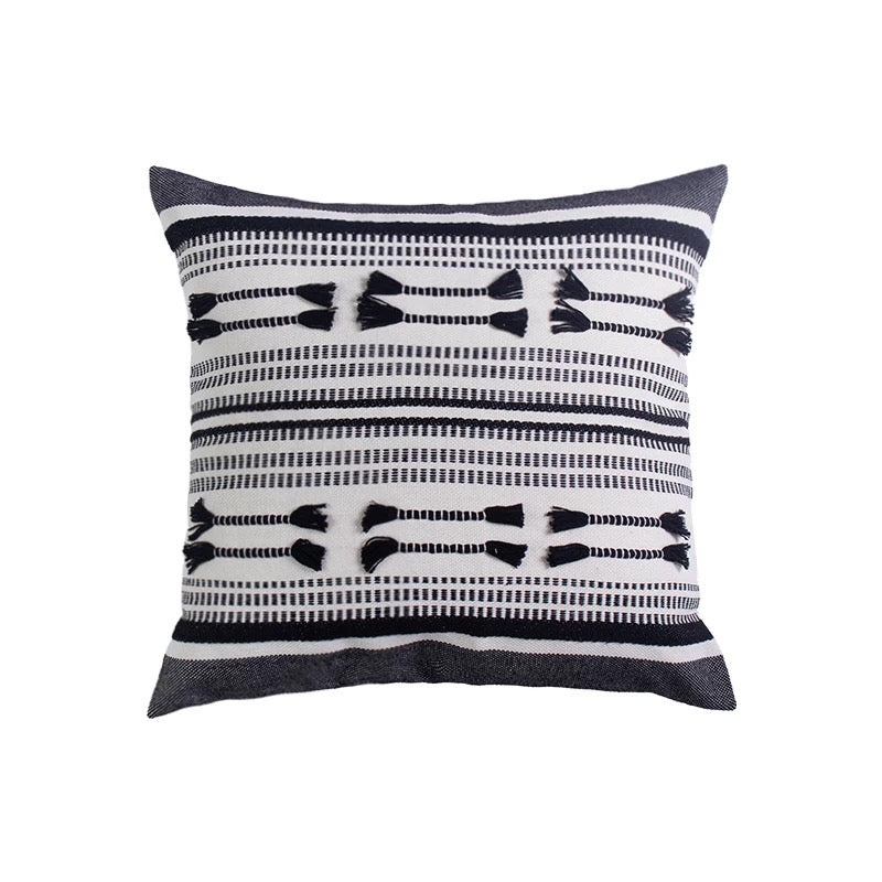 WOVEN PILLOW COVER, Thanksgiving Gift, Cotton Square Boho Style Cushion  For Home Decoration, Modern Pillow Covers, Throw Pillow Cover - Tobmarc Home Decor & Gifts 
