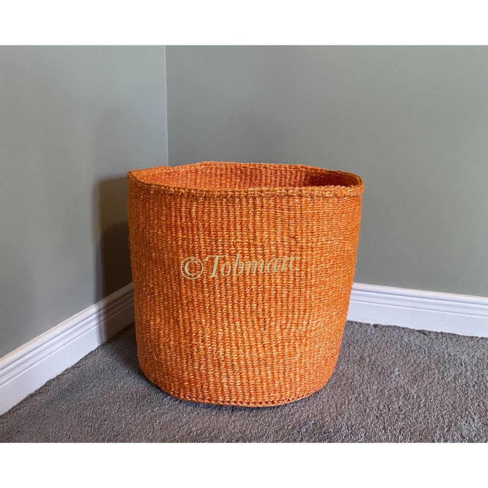 Woven basket, African basket, Market basket with leather handles, Woven tote bags, African storage basket, Gift for her, African bags - Tobmarc Home Decor & Gifts 