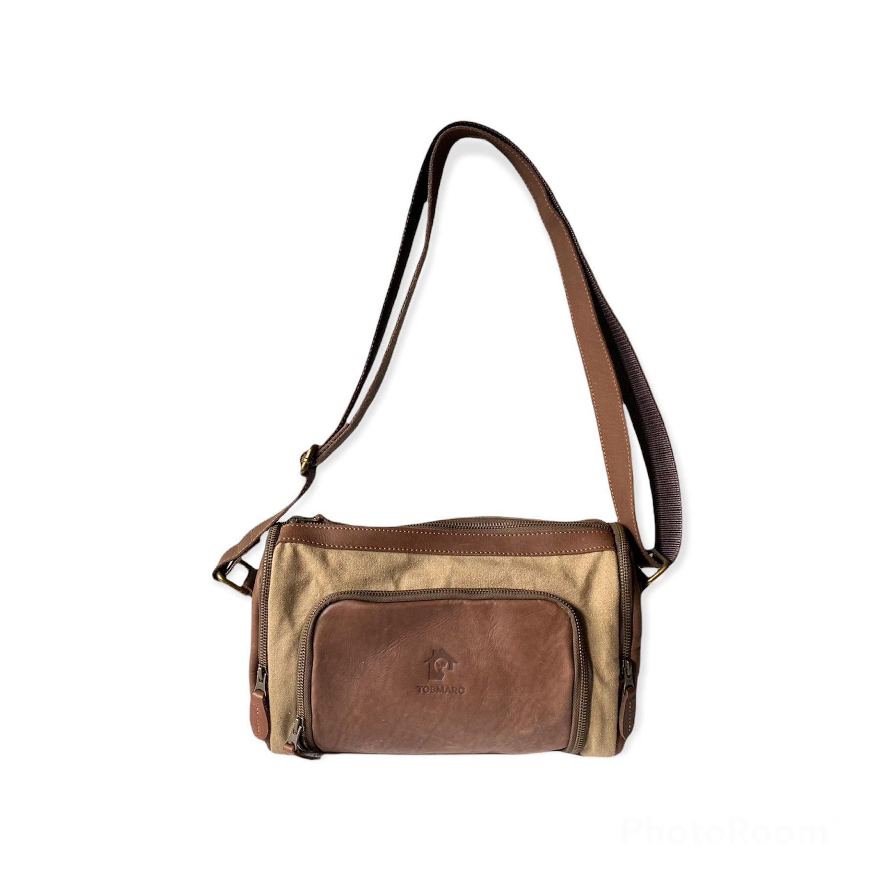 CANVAS CROSSBODY BAG, Leather Camera Bag, Army Green Military Canvas Crossbody Hiking Bag, Eco Friendly Crossbody Bag A - Tobmarc Home Decor & Gifts 