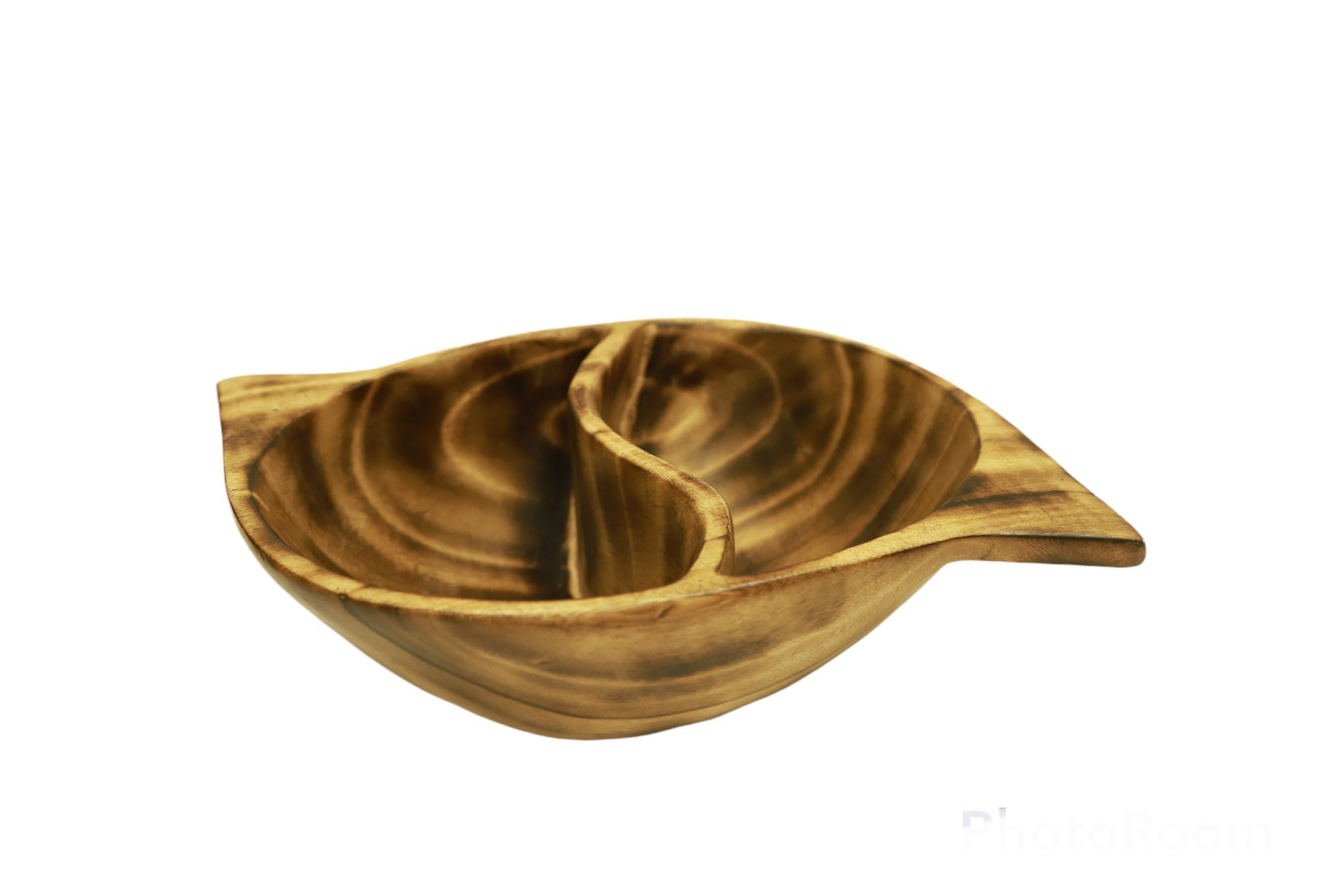 DEEP HANDCRAFTED S-Shaped Divided Bowl - Tobmarc Home Decor & Gifts 