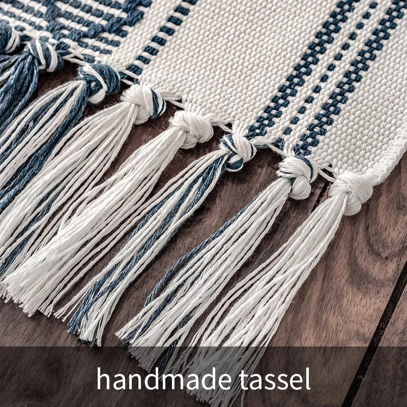 Unique new products modern home party table decorations boho cotton jacquard placemat and table runner set - Tobmarc Home Decor & Gifts 