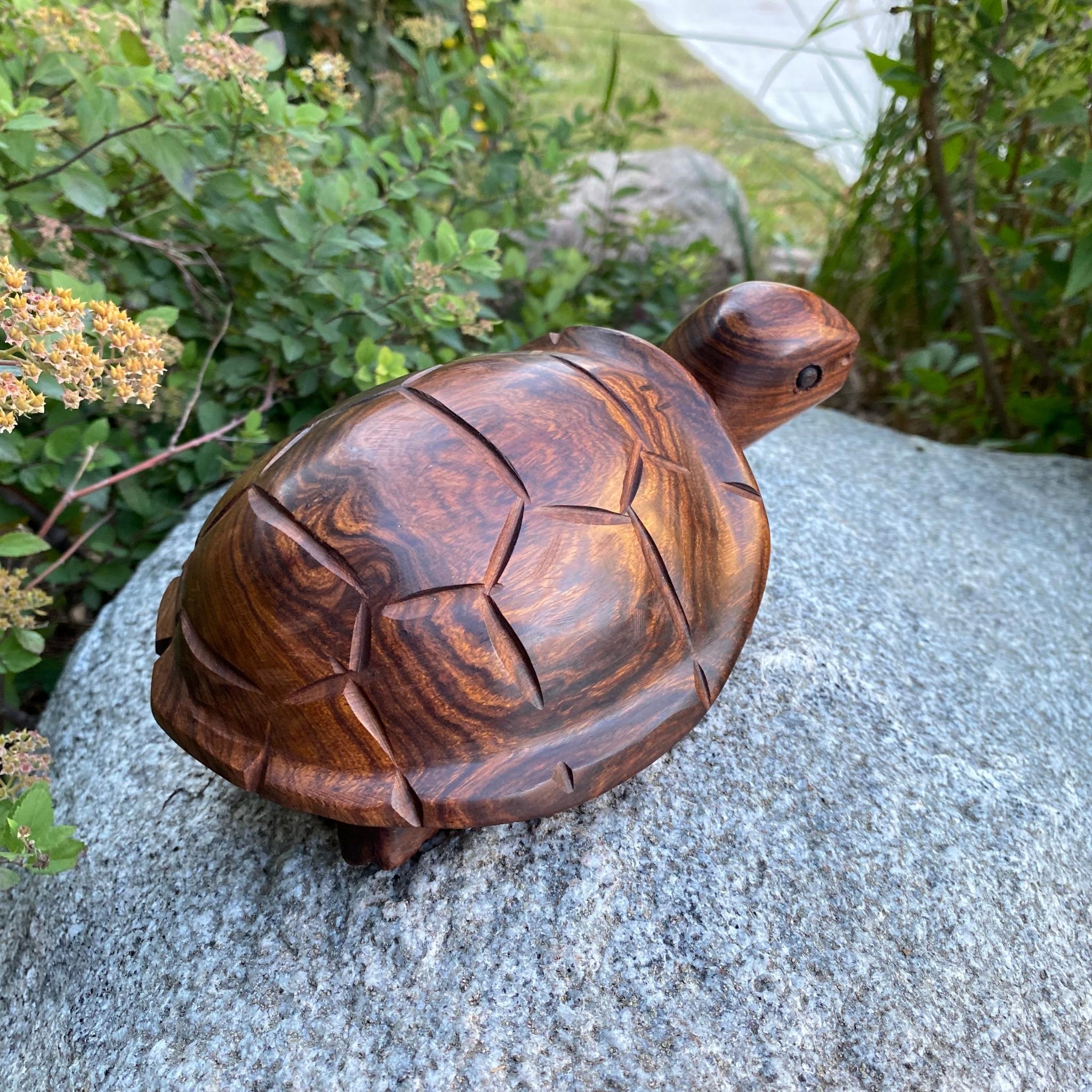 Ironwood Land Turtle made in Mexico Turtle Vintage  Desert Wood carved Turtle Wood C 6.5"