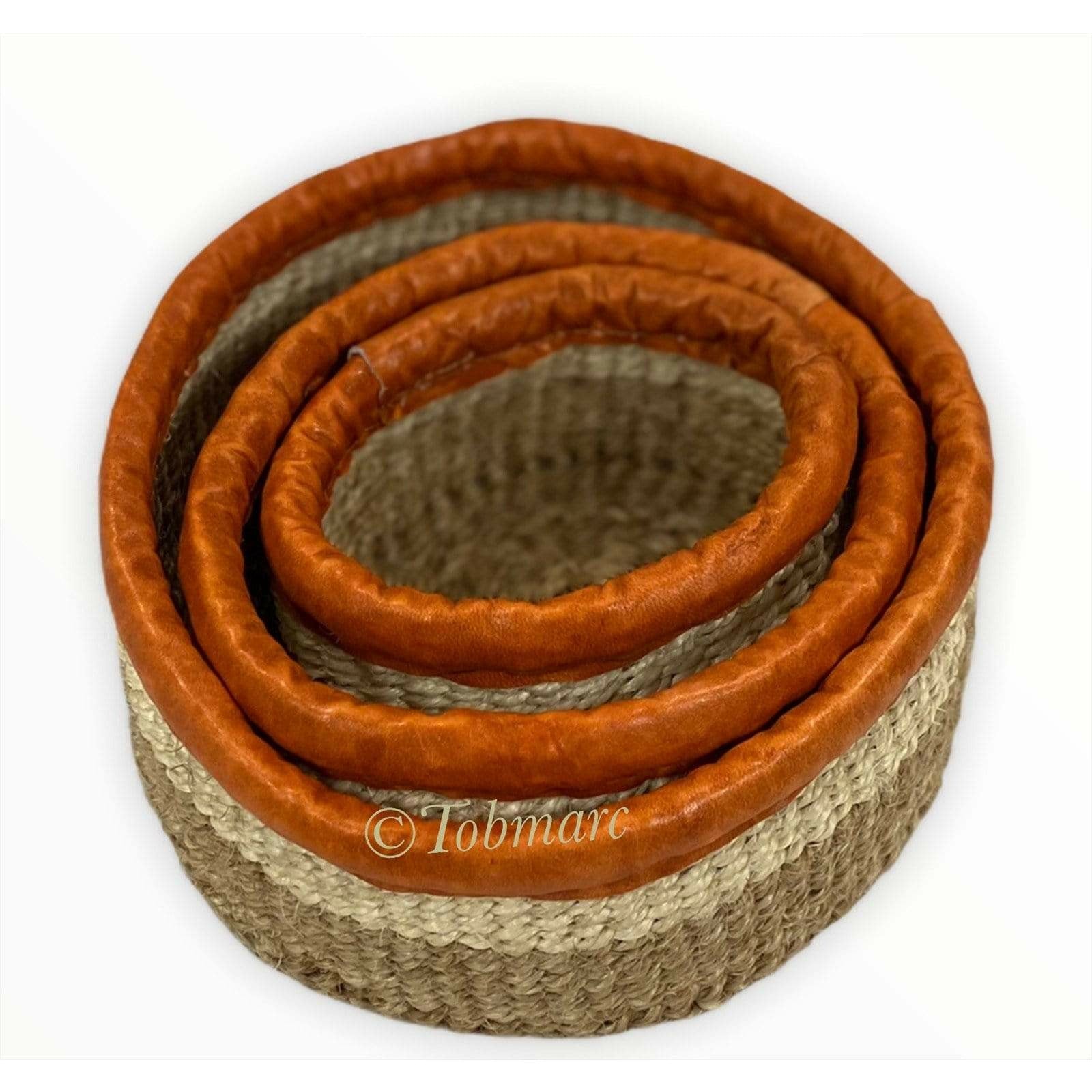 Tobmarc Home Decor & Gifts  Basket L-CRBEI Twin-3 Nesting small basket , Jewelry holding baskets, Organizing Basket