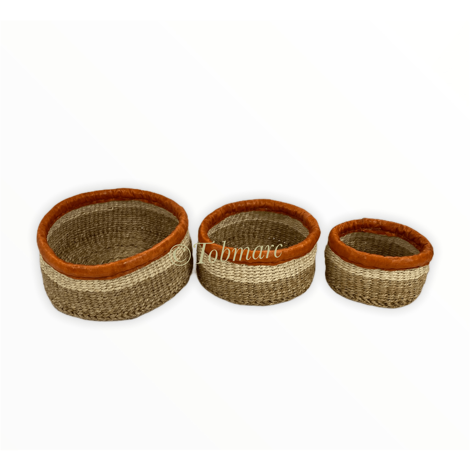 Tobmarc Home Decor & Gifts  Basket L-CRBEI Twin-3 Nesting small basket , Jewelry holding baskets, Organizing Basket