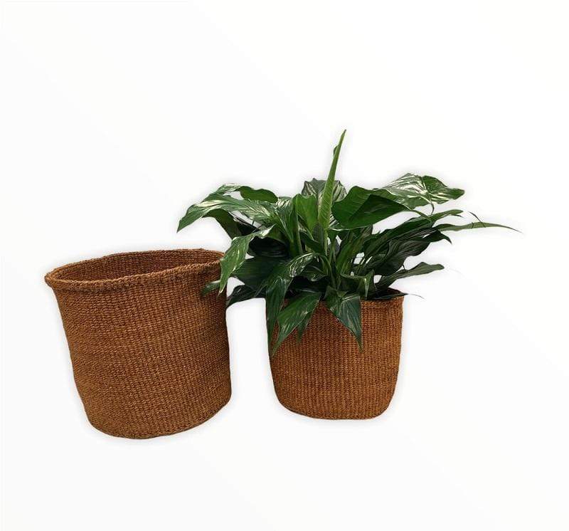 Tobmarc Home Decor & Gifts  Basket Set of 2 PLARBRO-Storage Baskets, Plant Baskets, African Basket Planters, Laundry Basket Toy Storage Baskets