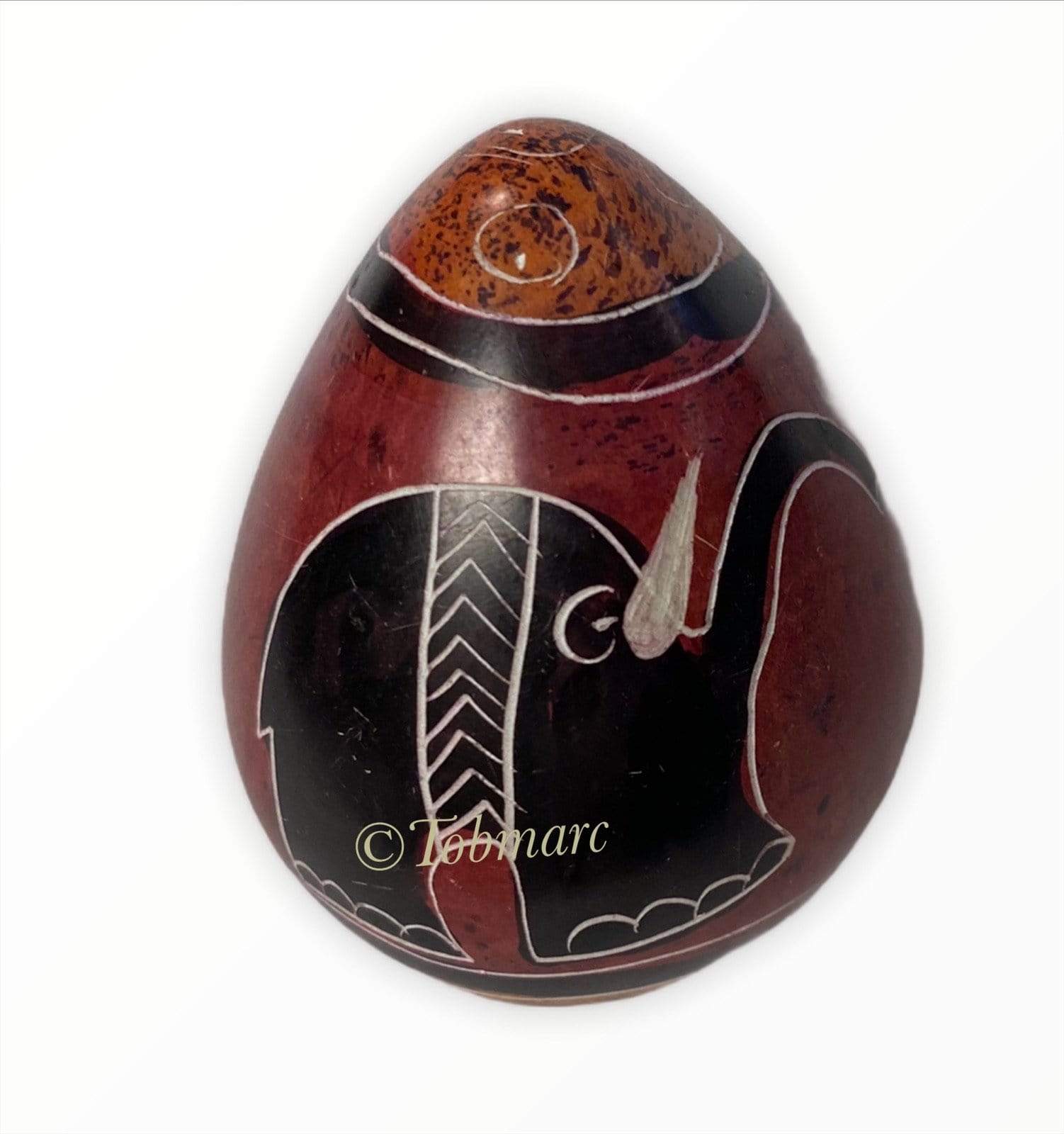 Tobmarc Home Decor & Gifts  Gifts & Accessories Set of 6 Soapstone Easter Eggs and Soapstone bowl, African Carved Painted Soapstone