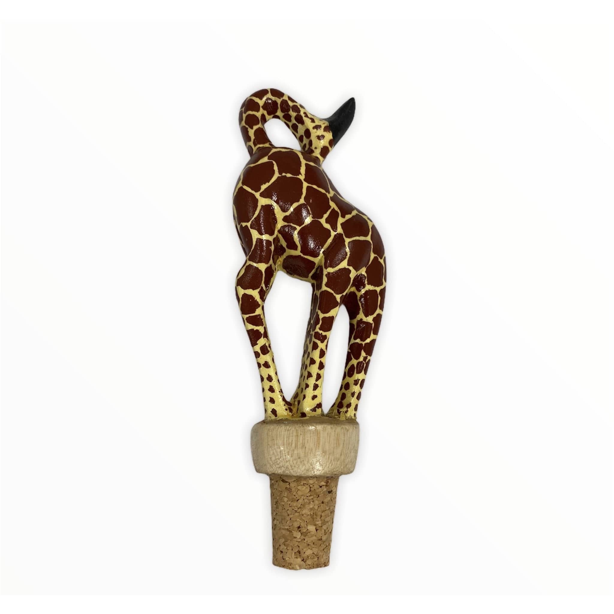 Tobmarc Home Decor & Gifts  Giraffe Large Animal statue Personalized wine bottle stopper