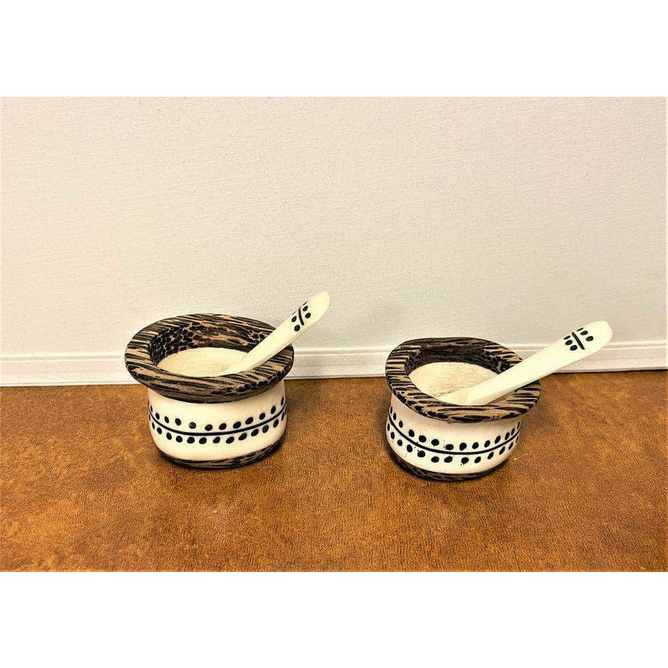 Tobmarc Home Decor & Gifts  Kitchenware cow horn Pepper & Salt shakersand Spice Bowls