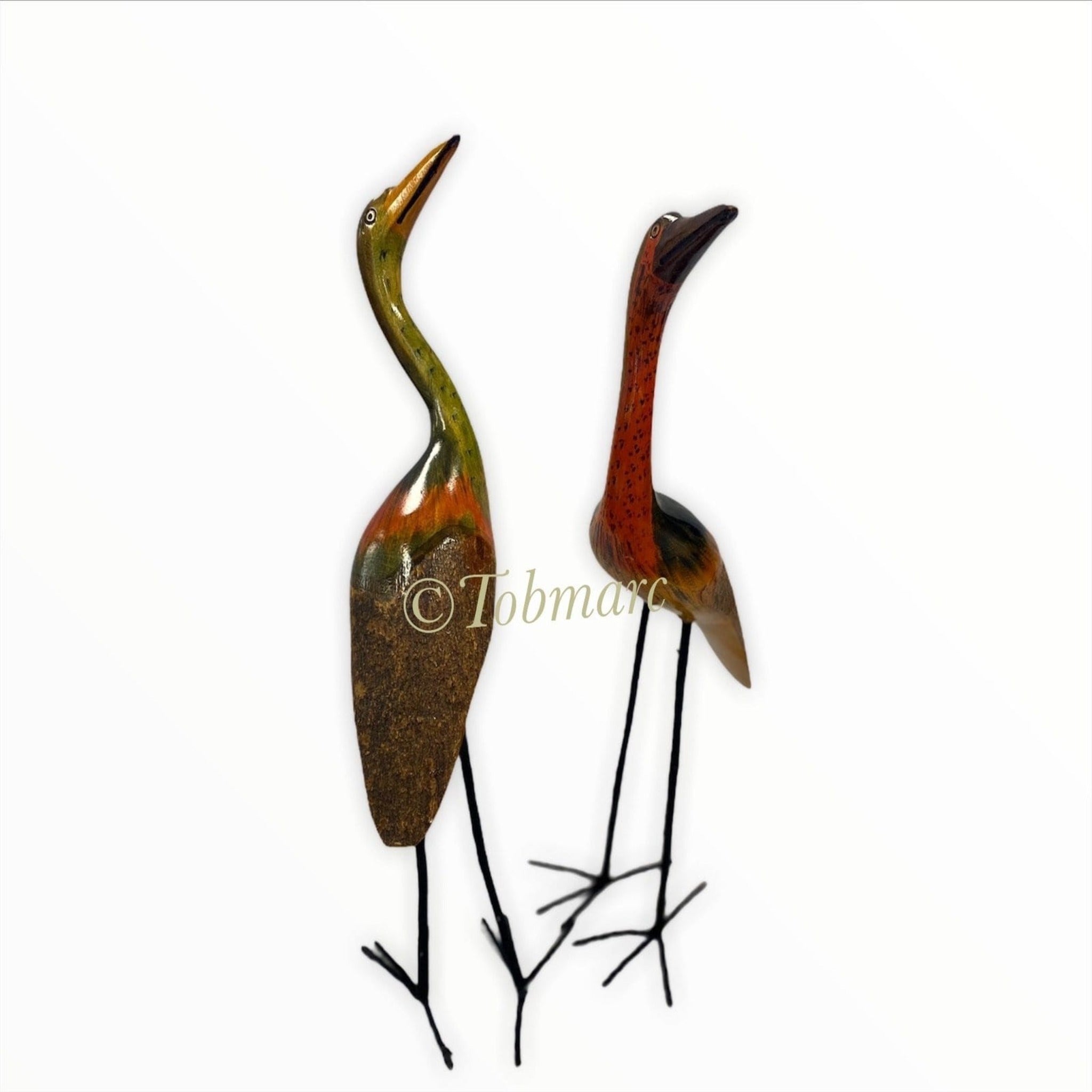 Tobmarc Home Decor & Gifts  Set of 2 wooden Bird sculptures