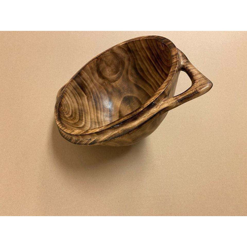 Tobmarc Home Decor & Gifts  Wooden Bowl Round Jacaranda Salad Bowl, Hand carved Bowl, Wooden Bowl, Special gift